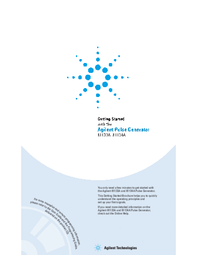 HP 81133A_252C 34A GETTING STARTED GUIDE