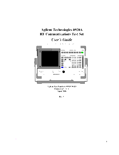 HP 8920A User