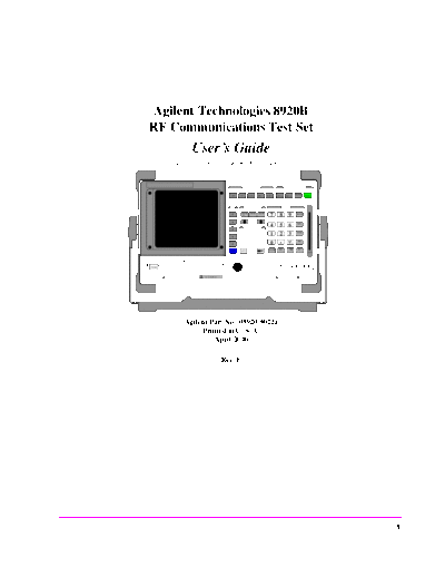 HP 8920B User