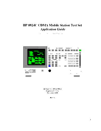 HP 8924C Application Guide