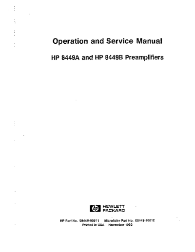 HP 8449A_252C B Operation & Service