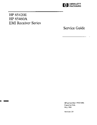 HP 85422E_252C 85462A Receiver Section Service