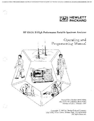 HP 8562A_252C B Operating & Programming