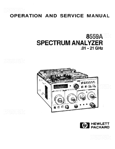 HP 8559 Service A