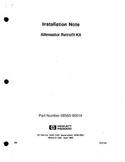 HP 8565A OPS