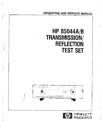 HP 85044A_252C B Operating & Service