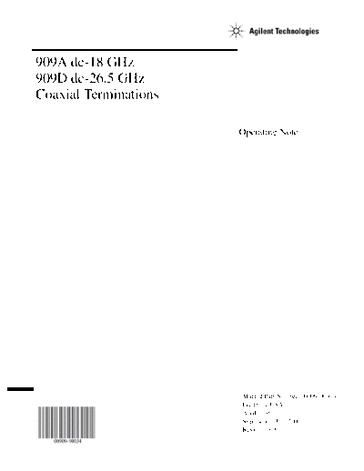HP 909A_252C D Operating Note