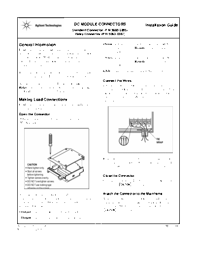 HP DC Module Connectors Installation