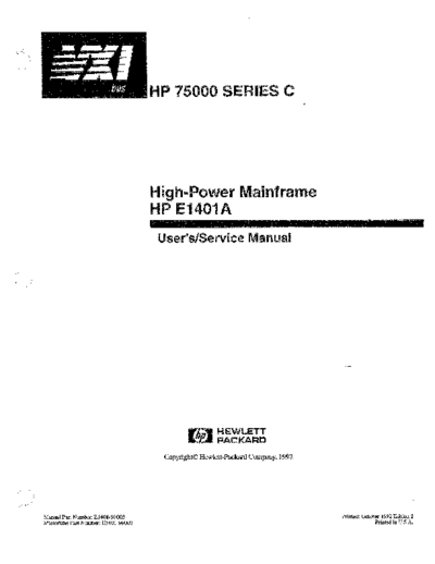 HP E1401A User