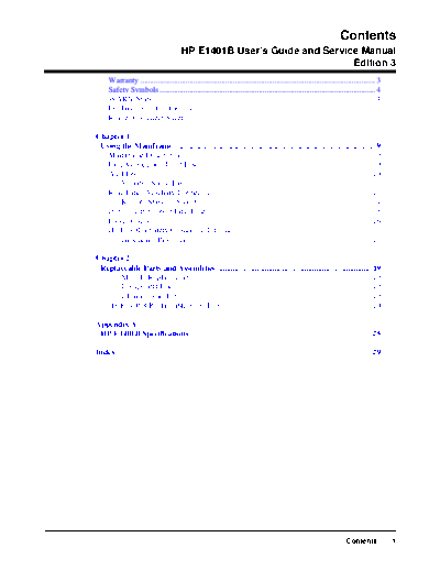 HP E1401B User & Service