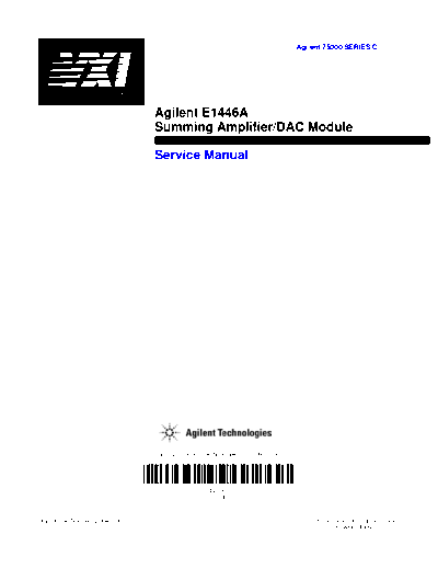 HP E1446A Service