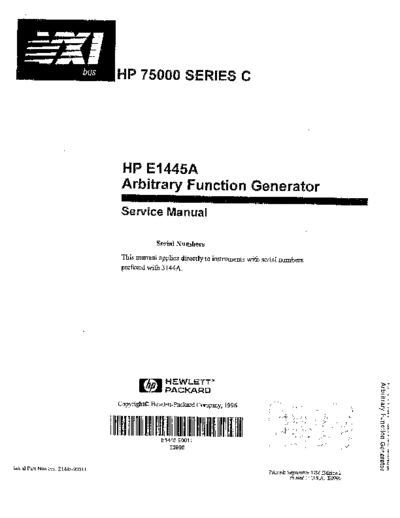 HP E1445A Service