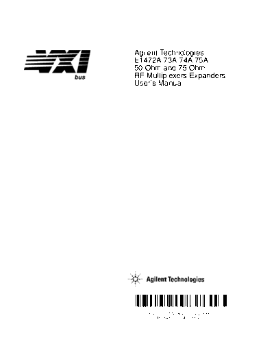 HP E1472A 73A 74A 75A Users