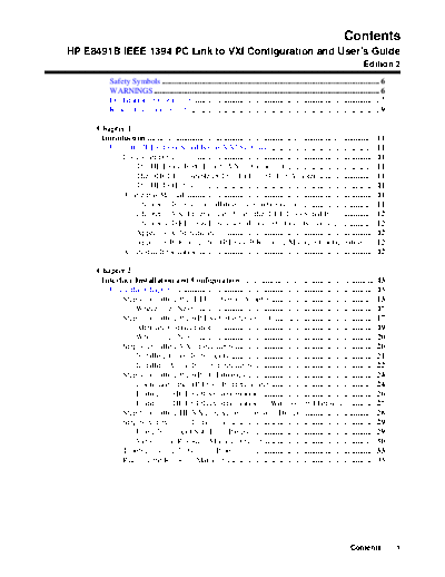 HP E8491B IEEE 1394 User