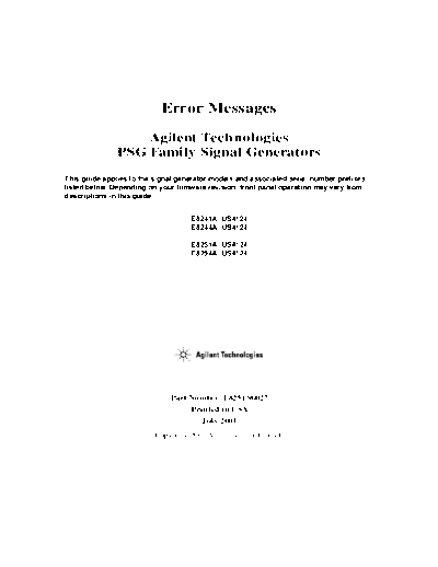 HP E8241-44-51-54A error