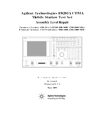 HP E8285A Service