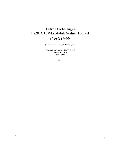 HP E8285A User