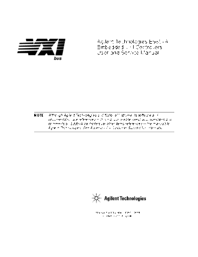 HP E985xA User & Service (E9851-90001)