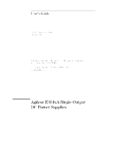 HP E3640A_252C 41A_252C 42A_252C 43A_252C 44A_252C 45A User