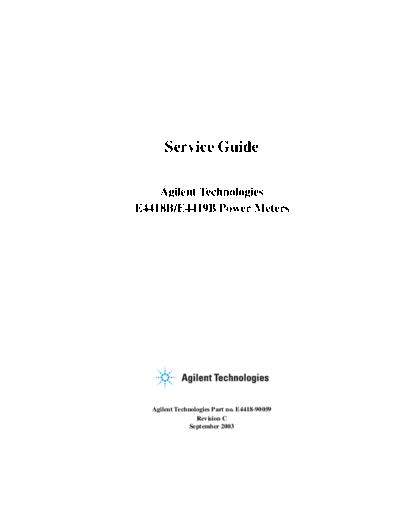 HP E4418B_252C E4419B Service