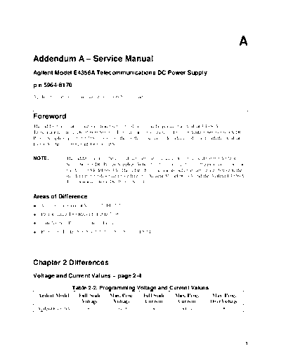 HP E4356A Service Addendum