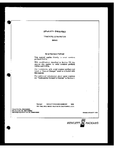 HP-8444A Operating & Service 