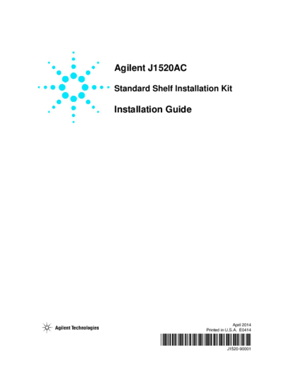 J1520AC Standard Shelf Installation Kit - Installation Guide J1520-90001 [4]