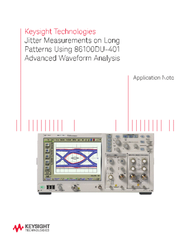 Jitter Measurements on Long Patterns Using 86100DU-401 Advanced Waveform Analysis - Application Note 5991-1284EN c20141002 [22]