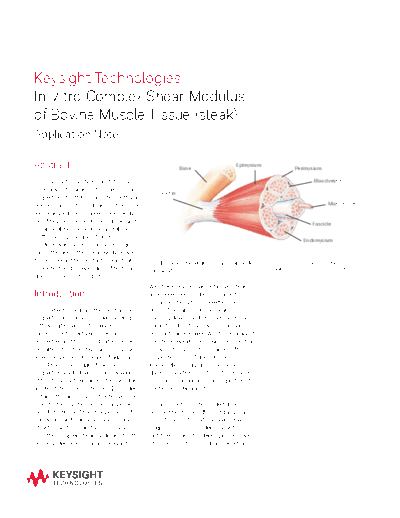 In Vitro Complex Shear Modulus of Bovine Muscle Tissue - Application Note 5991-2630EN c20140909 [4]