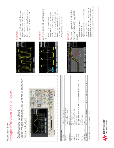 InfiniiVision 2000 X-Series - Product Fact Sheet 5990-6679EN c20141105 [2]