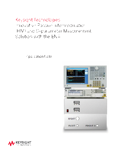 Innovative Passive Intermodulation (PIM) and S-parameter Measurement Solution with the ENA 5991-0332EN c20141205 [20]