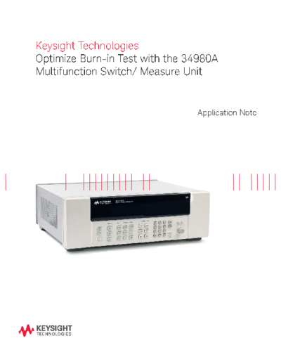 Optimize burn-in test with the Keysight 34980A multifunction switch measure unit apnote overview 5991-1815EN c20140725 [5]