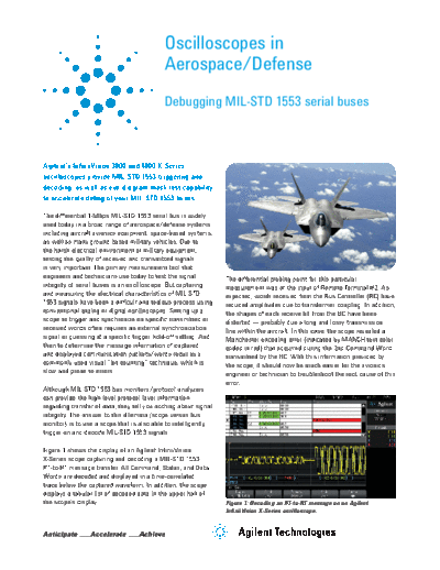 Oscilloscopes in Aerospace Defense Debugging MIL-STD 1553 serial buses 5990-9167EN c20121108 [2]