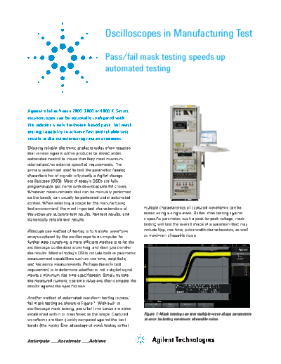 Oscilloscopes in Manufacturing Test Pass fail mask testing speeds up automated testing 5990-9176EN c20121108 [2]