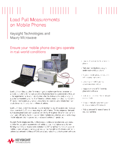 Load Pull Measurements on Mobile Phones 5990-4953EN c20140812 [2]