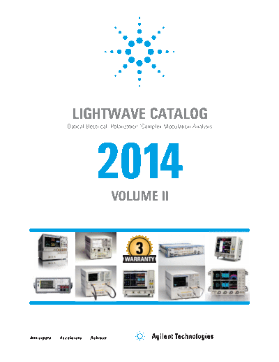Lightwave Catalog_ Optical-Electrical Polarization Complex Modulation Analysis 2014 Vol 2 - Catalog 5989-6754EN c20140324 [40]