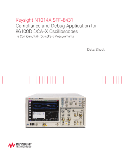N1014A SFF-8431 Compliance and Debug Application for 86100D DCA-X Oscilloscopes - Data Sheet 5991-1296EN c20140723 [9]