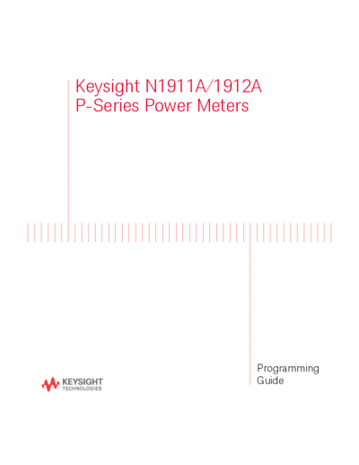 N1912-90008 P-Series Power Meters Programming Guide c20140626 [806]