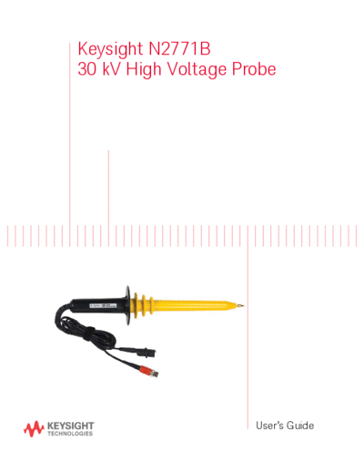 N2771-92010 N2771B 30 kV High Voltage Probe User_2527s Guide [12]