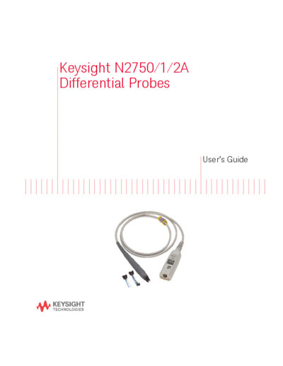 N2750-97002 N2750 1 2A Differential Probes User_2527s Guide [74]