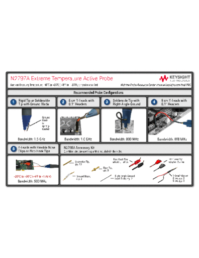 N2797A Extreme Temperature Active Probe Accessory Overview Card N2797-92000 c20141010 [2]