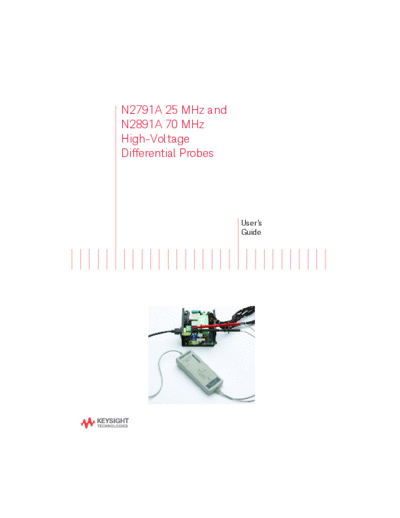 N2791-97003 N2791A N2891A High-Voltage Differential Probes User_2527s Guide [32]