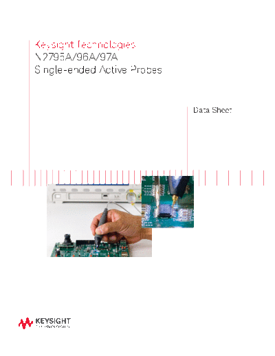 N2795A 96A 97A Single-ended Active Probes - Data Sheet 5990-6480EN c20141210 [6]