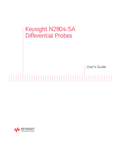 N2804-97000 N2804 5A Differential Probes User_2527s Guide c20141104 [40]