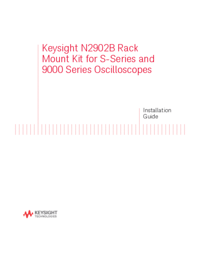N2902-97002 N2902B Rack Mount Kit for S-Series and 9000 Series Oscilloscopes Installation Guide [14]