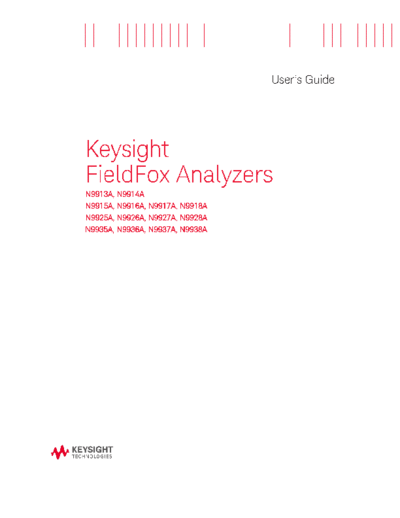 N9927-90001 FieldFox Handheld Analyzers Users Guide c20141028 [200]