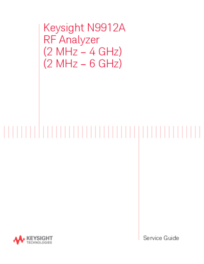 N9912-90003 N9912A FieldFox RF Analyzer Service Guide [135]
