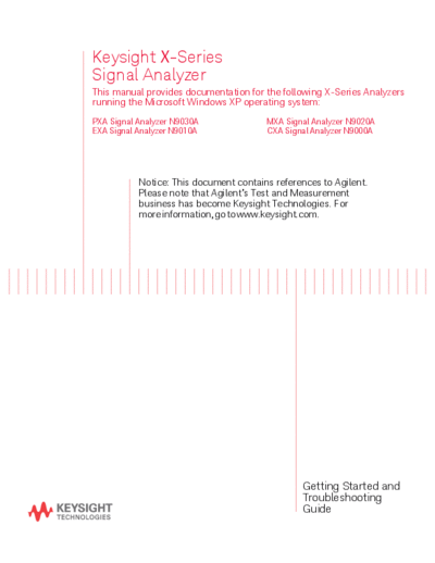 N9020-90223 X-Series Signal Analyzer Getting Started and Troubleshooting Guide - Windows XP [15]