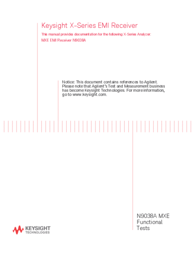 N9038-90030 N9038A MXE EMI Receiver Functional Tests [122]