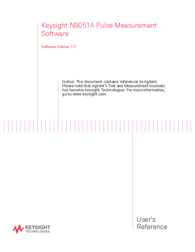 N9051-90002 N9051A Pulse Measurement Software User_2527s Reference [76]
